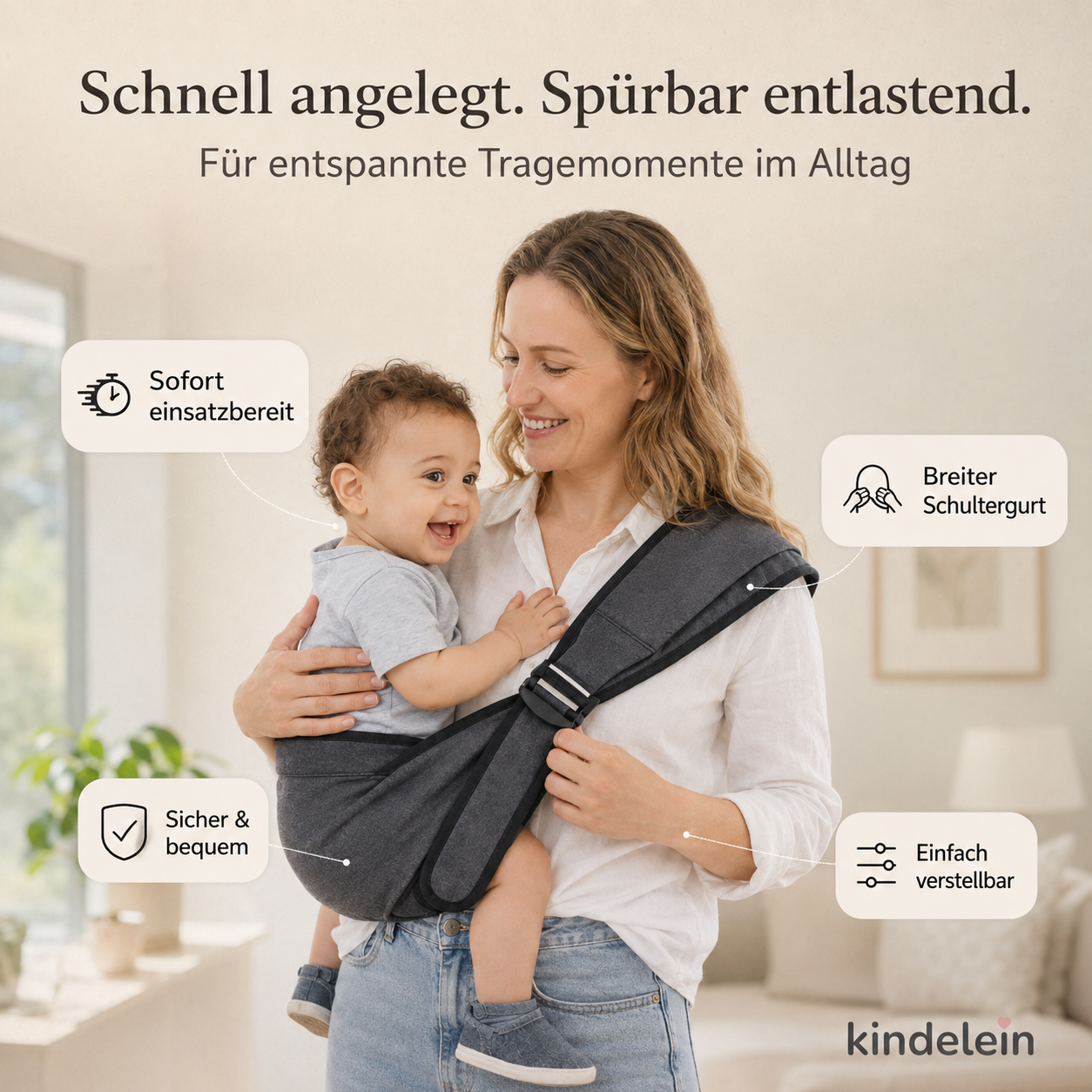 Hüfttrage „SPORTY“ - Ergonomische Kindertrage